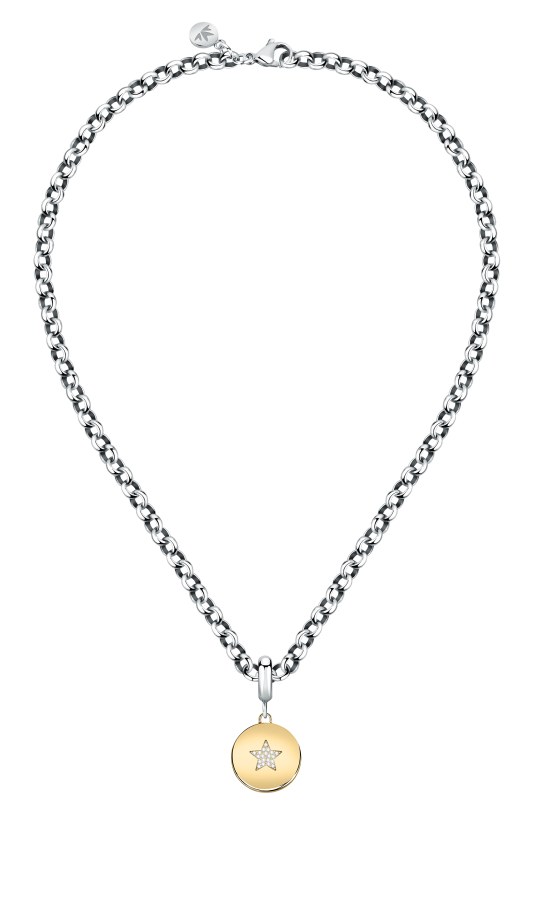 Morellato Krásný ocelový bicolor náhrdelník Hvězdička Drops SCZ1232 - Náhrdelníky