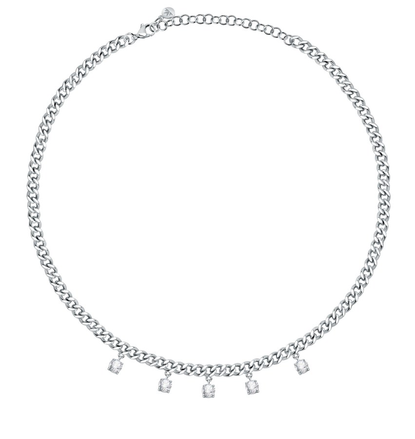 Morellato Luxusní ocelový náhrdelník s krystaly Poetica SAUZ05 - Náhrdelníky