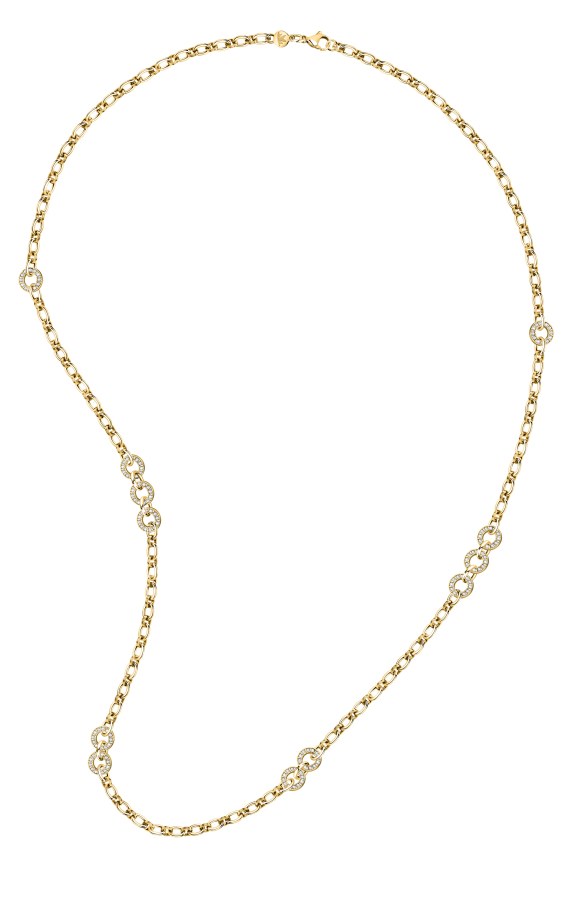 Morellato Luxusní pozlacený náhrdelník s krystaly Bagliori SAVO02 - Náhrdelníky