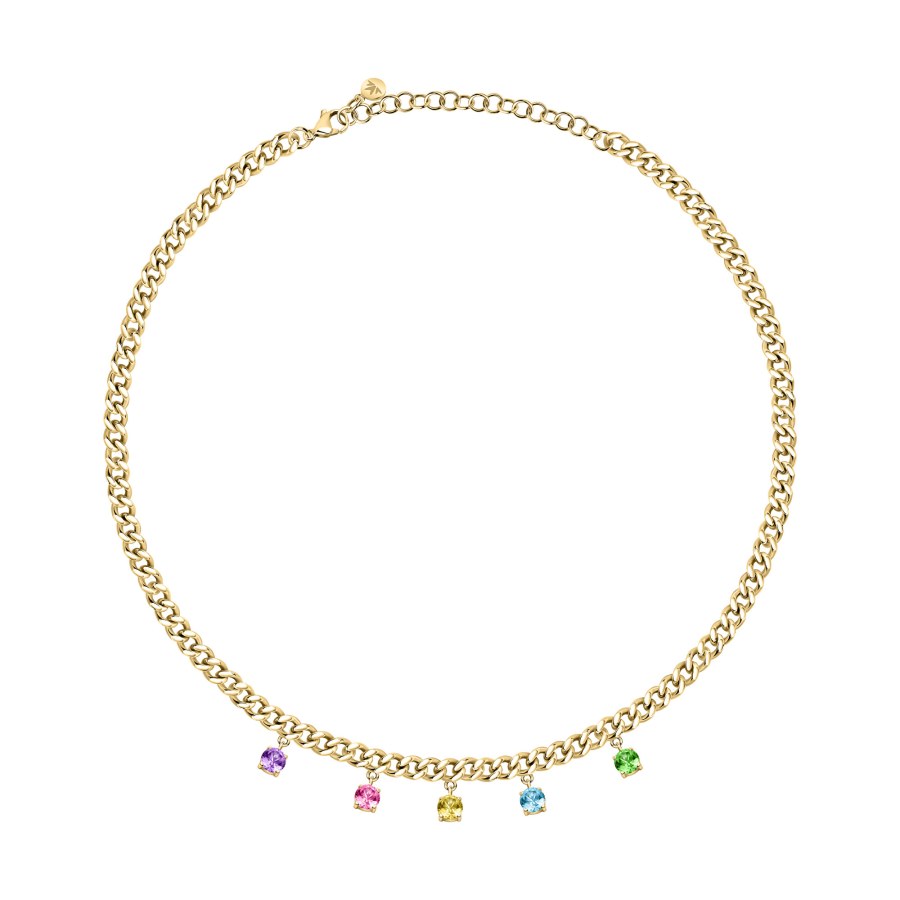 Morellato Luxusní pozlacený náhrdelník s krystaly Poetica SAUZ01 - Náhrdelníky