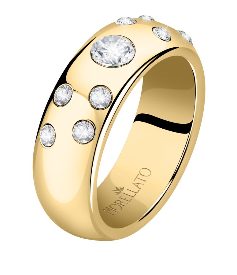 Morellato Luxusní pozlacený prsten s krystaly Poetica SAUZ380 54 mm - Prsteny Prsteny s kamínkem