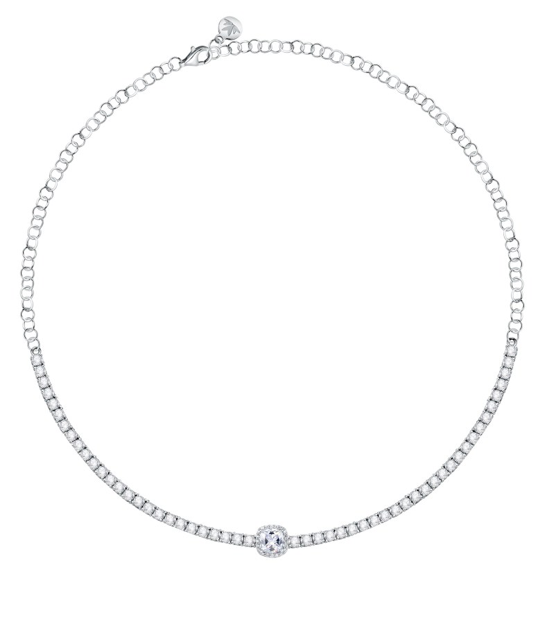 Morellato Okouzlující stříbrný náhrdelník se zirkony Tesori SAIW107 - Náhrdelníky
