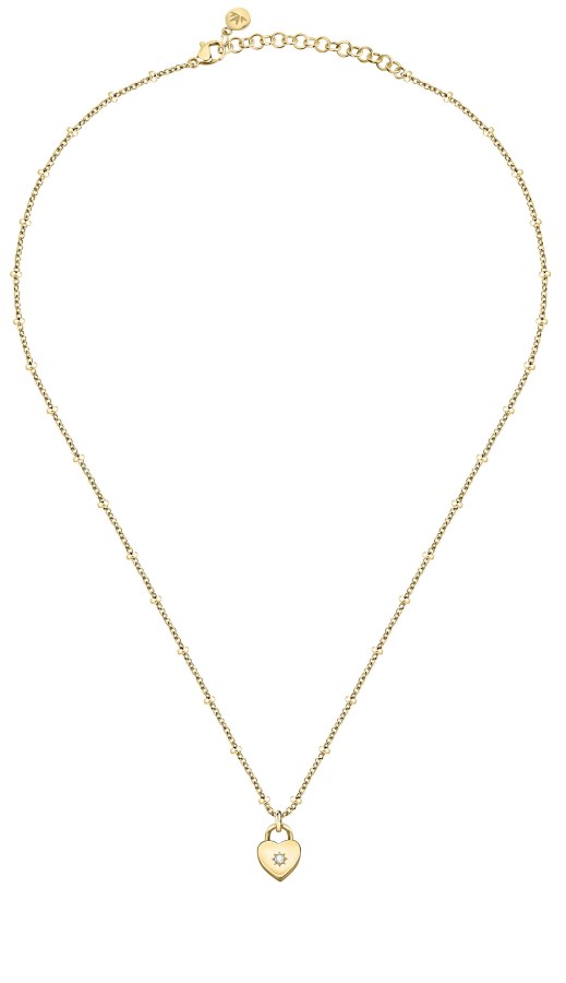 Morellato Půvabný pozlacený náhrdelník s krystalem Abbraccio SAUB15 - Náhrdelníky