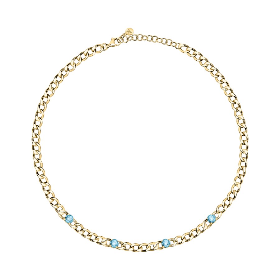 Morellato Půvabný pozlacený náhrdelník s krystaly Poetica SAUZ04 - Náhrdelníky