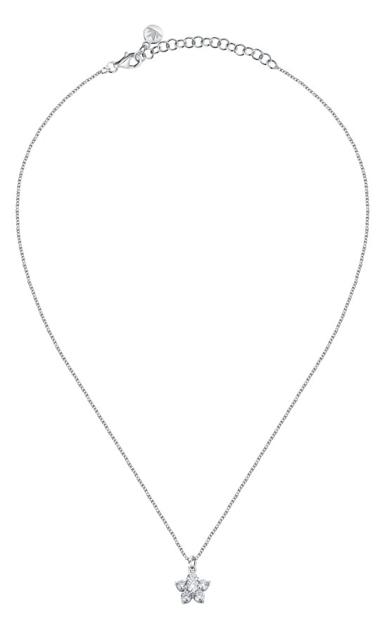 Morellato Půvabný stříbrný náhrdelník s kytičkou Tesori SAIW125 - Náhrdelníky