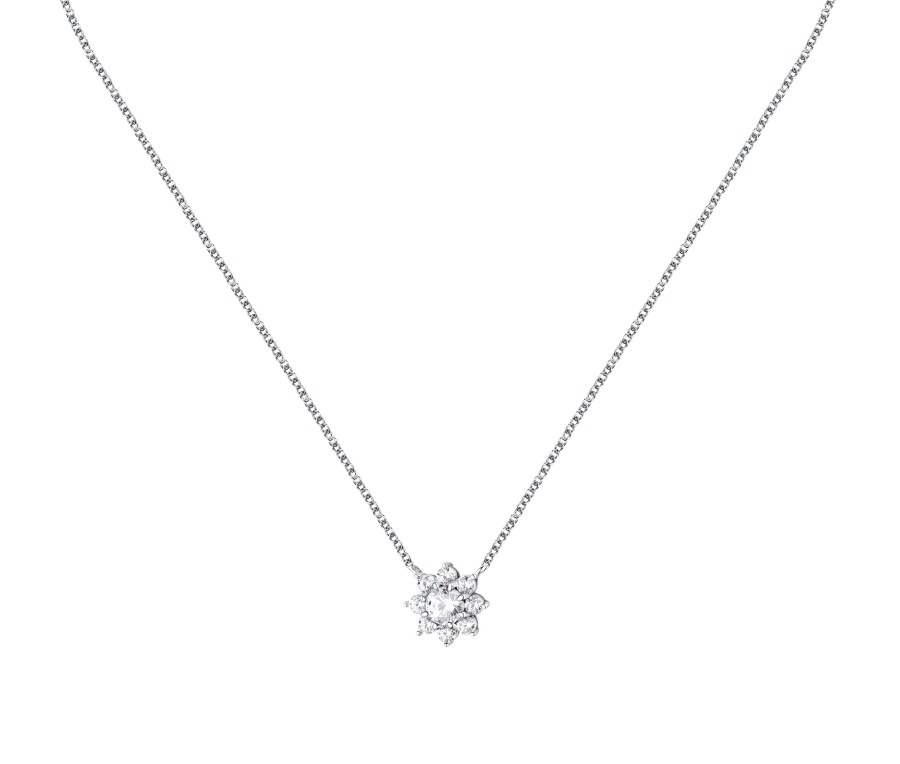 Morellato Půvabný stříbrný náhrdelník s kytičkou Tesori SAIW184 - Náhrdelníky
