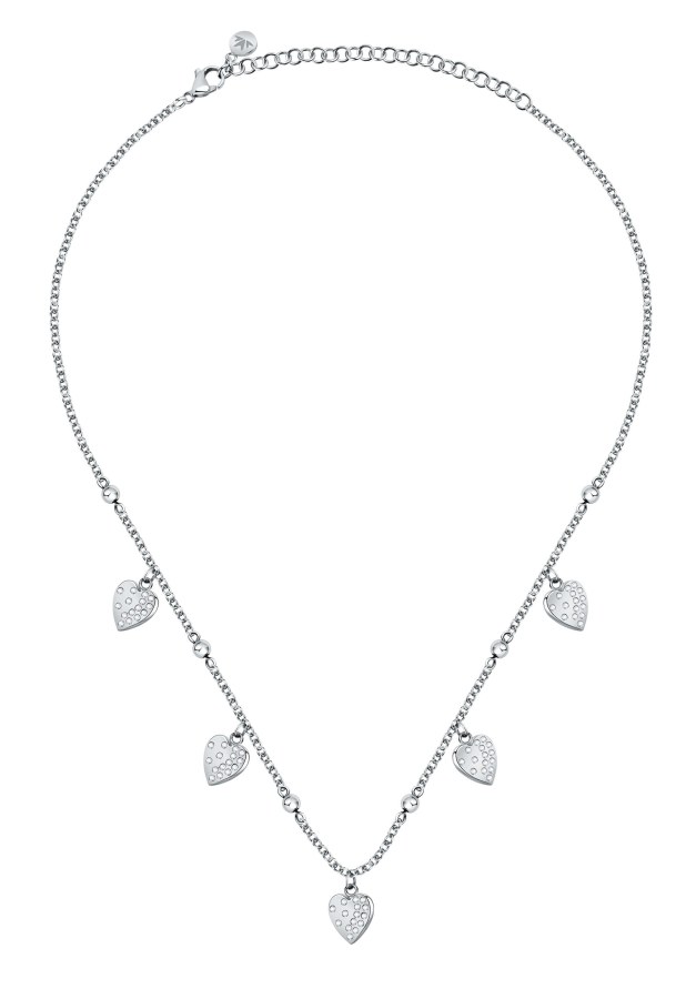 Morellato Romantický ocelový náhrdelník s krystaly Passioni SAUN02 - Náhrdelníky
