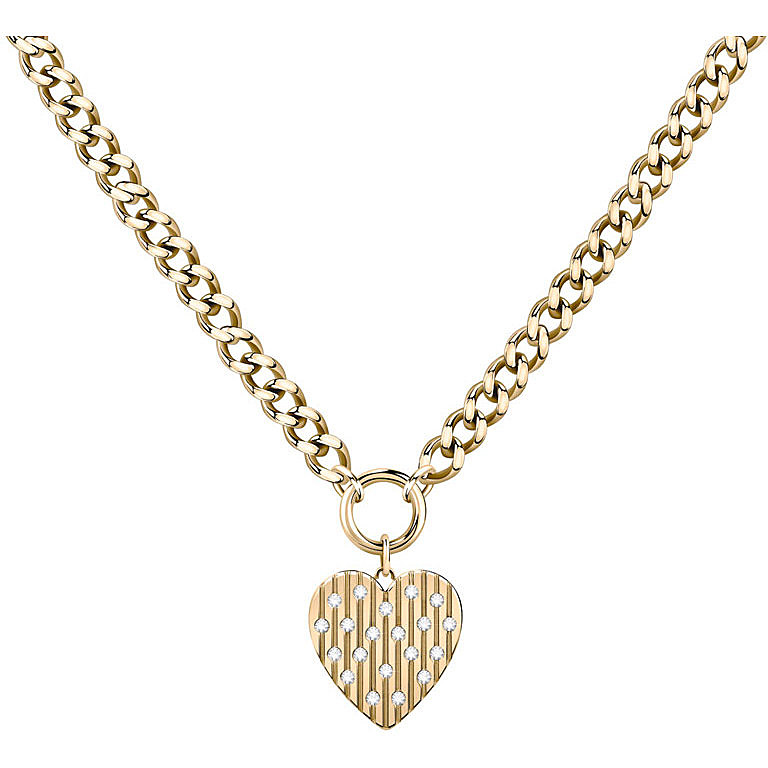 Morellato Romantický pozlacený náhrdelník se srdíčkem Incanto SAVA01 - Náhrdelníky