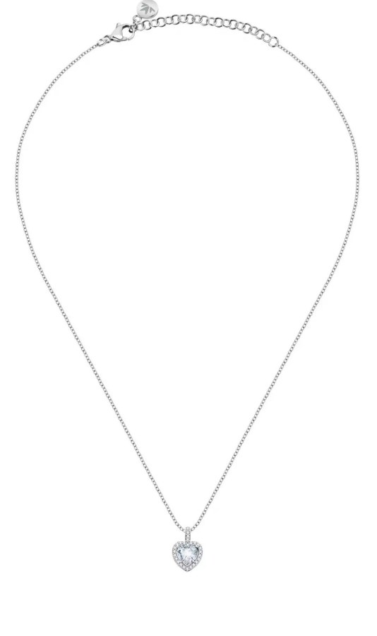 Morellato Romantický stříbrný náhrdelník se srdíčkem Tesori SAVB02 (řetízek, přívěsek) - Náhrdelníky