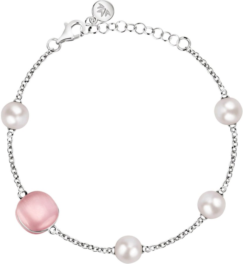 Morellato Stříbrný náramek s perlami Gemma Perla SATC09 - Náramky Náramky z minerálů