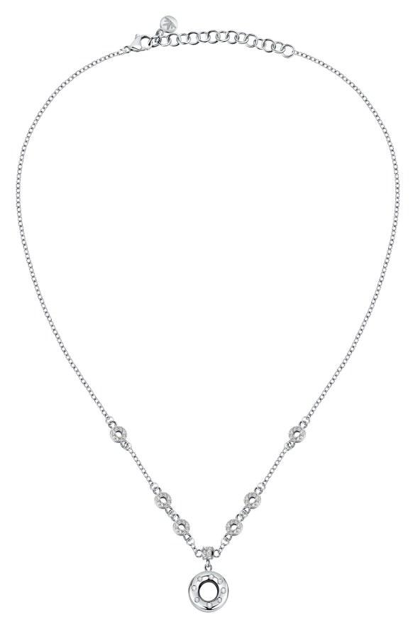 Morellato Třpytivý ocelový náhrdelník s krystaly Bagliori SAVO04 - Náhrdelníky
