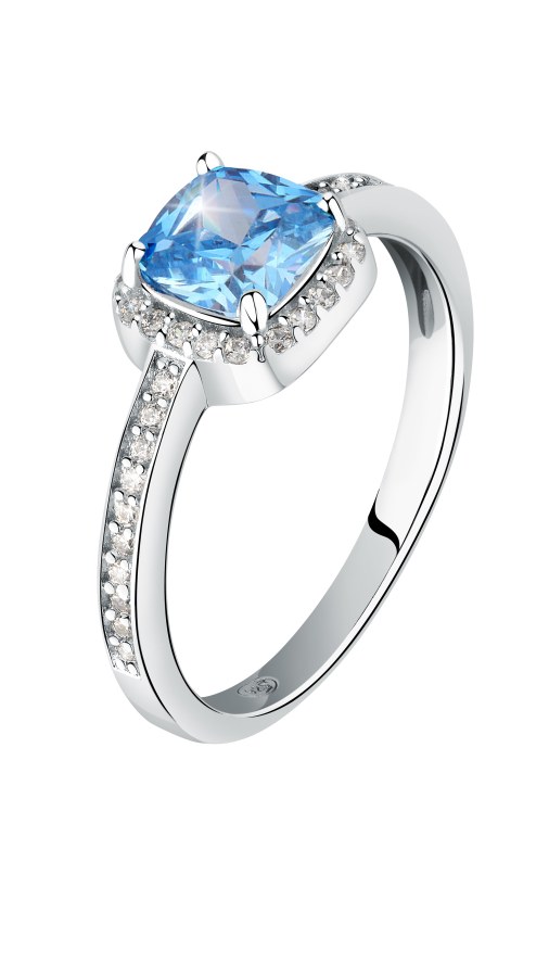 Morellato Třpytivý stříbrný prsten se zirkony Tesori SAIW1140 52 mm - Prsteny Prsteny s kamínkem