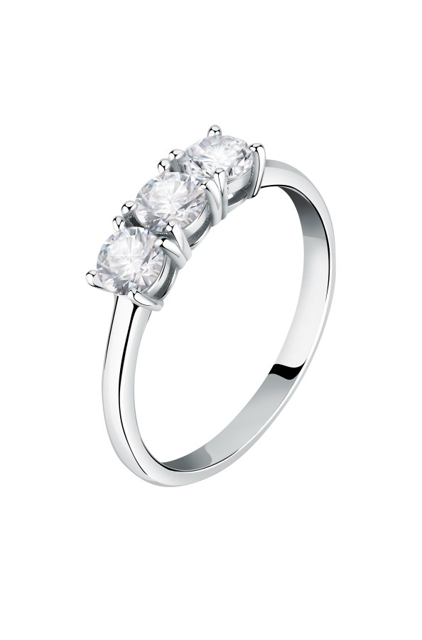 Morellato Třpytivý stříbrný prsten se zirkony Tesori SAIW1220 52 mm - Prsteny Prsteny s kamínkem