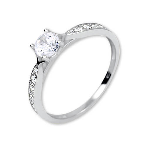 Brilio Nádherný prsten s krystaly 229 001 00753 07 51 mm - Prsteny Zásnubní prsteny