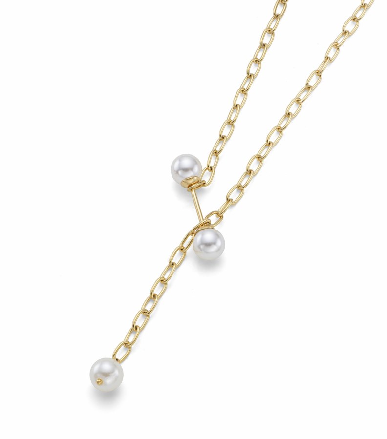 Oliver Weber Elegantní pozlacený náhrdelník Entitelment Freedom 12378G - Náhrdelníky
