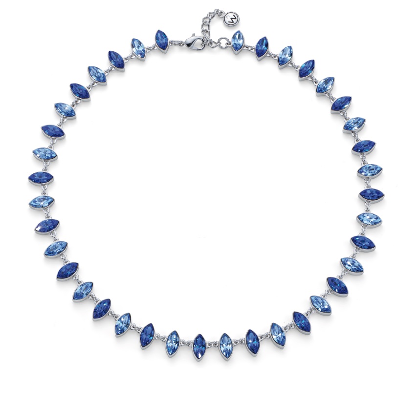 Oliver Weber Luxusní náhrdelník s modrými krystaly Izanami 12324 - Náhrdelníky
