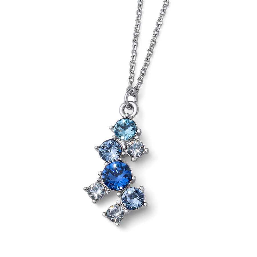 Oliver Weber Okouzlující náhrdelník se zirkony Taboo 12276 BLU - Náhrdelníky