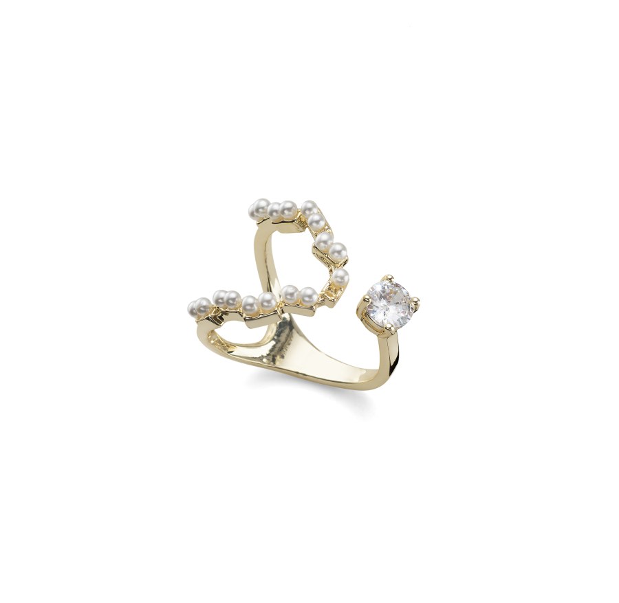 Oliver Weber Originální pozlacený prsten Jasmine 41212G M (53 - 55 mm) - Prsteny Otevřené prsteny