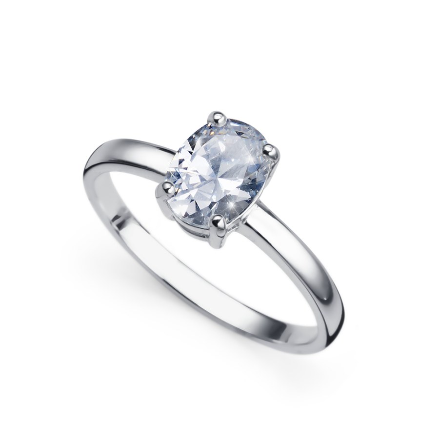 Oliver Weber Půvabný stříbrný prsten Smooth 63262 52 mm - Prsteny Prsteny s kamínkem