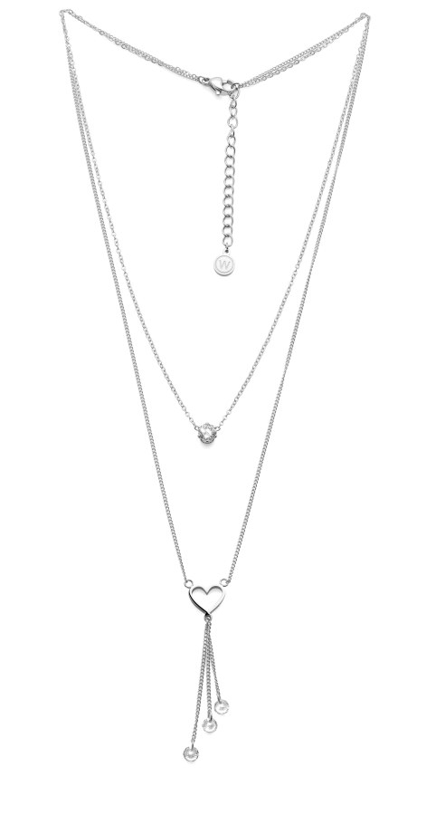 Oliver Weber Romantický ocelový náhrdelník se srdíčkem Kindness Freedom 12417 - Náhrdelníky