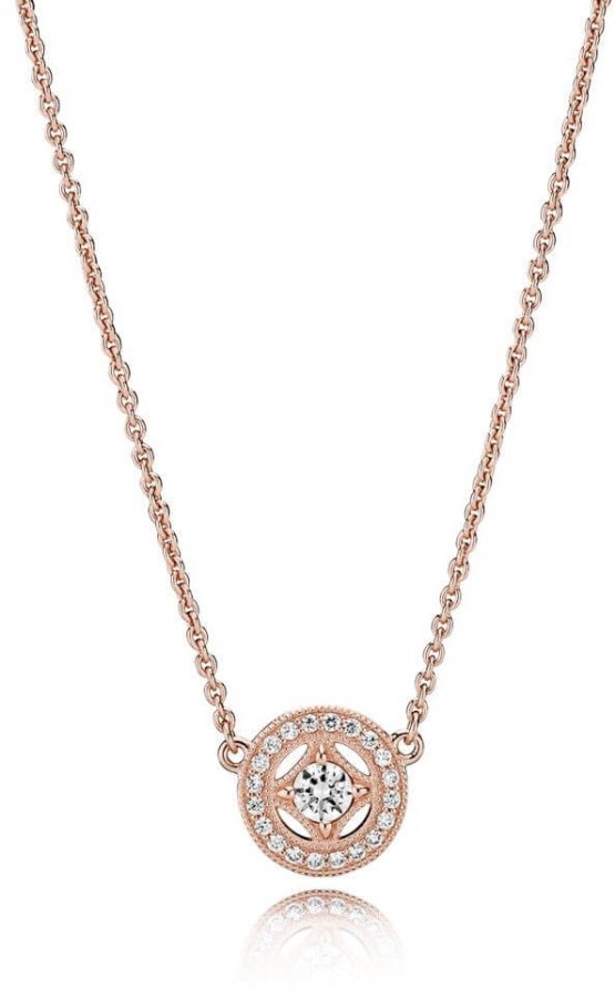 Pandora Luxusní bronzový náhrdelník 380523CZ-45 - Náhrdelníky
