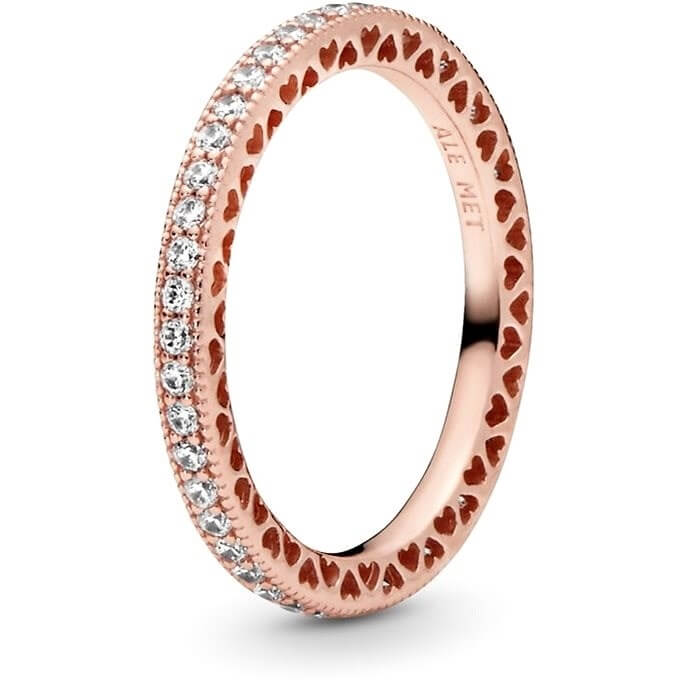Pandora Luxusní bronzový prsten 180963CZ 56 mm - Prsteny Prsteny s kamínkem