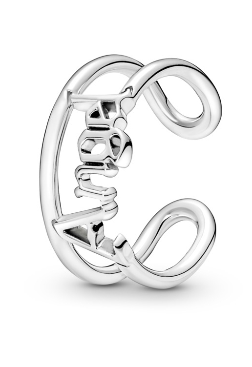 Pandora Otevřený stříbrný prsten Angel Me 190105C00 52 mm - Prsteny Otevřené prsteny