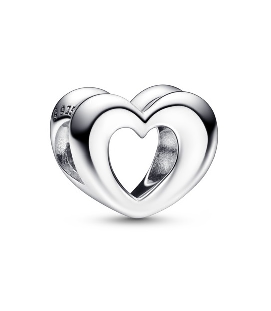 Pandora Romantický stříbrný korálek Srdce Moments 792492C00 - Náramky Přívěsky na náramky