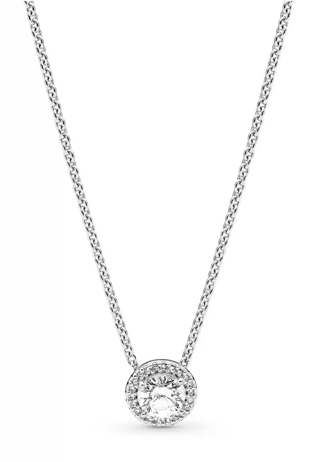 Pandora Stříbrný náhrdelník s třpytivým přívěskem Timeless 396240CZ-45 - Náhrdelníky