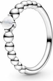 Pandora Stříbrný prsten pro ženy narozené v dubnu 198867C04 54 mm - Prsteny Prsteny s kamínkem