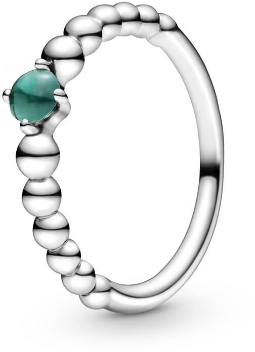 Pandora Stříbrný prsten pro ženy narozené v květnu 198867C05 50 mm - Prsteny Prsteny s kamínkem