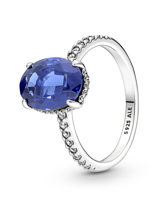 Pandora Stříbrný zásnubní prsten ve stylu vévodkyně Kate Timeless 190056C01 54 mm - Prsteny Prsteny s kamínkem