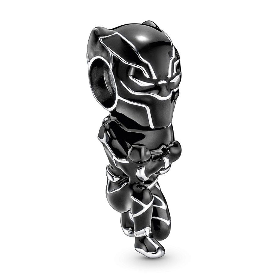 Pandora Stylový stříbrný přívěsek Black Panther Marvel 790783C01 - Přívěsky a korálky