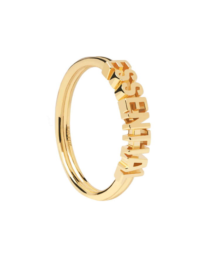 PDPAOLA Elegantní pozlacený prsten ESSENTIAL Gold AN01-608 54 mm - Prsteny Prsteny bez kamínku