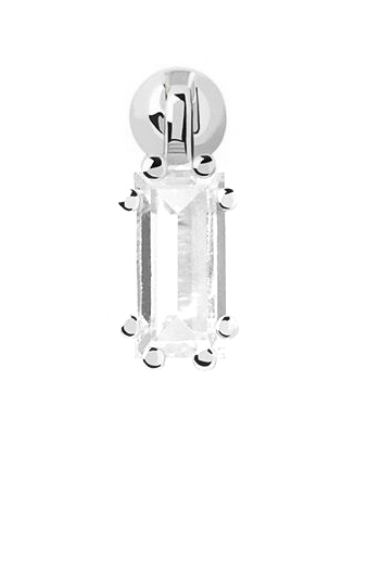 PDPAOLA Jemná stříbrná single náušnice se zirkonem ALI Silver PG02-723-U - Náušnice Pecky