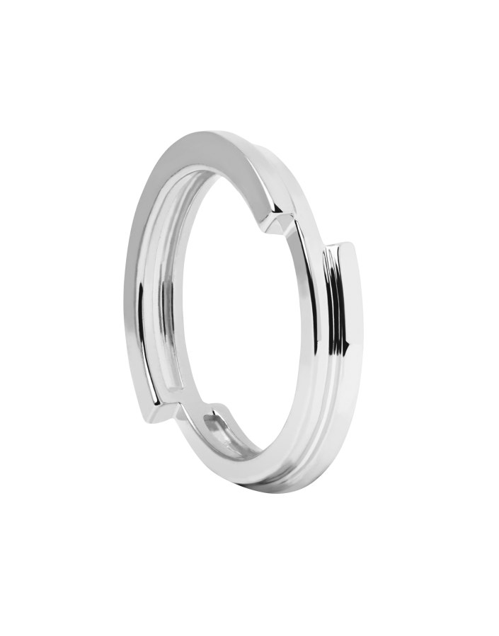 PDPAOLA Minimalistický stříbrný prsten Genesis Essentials AN02-898 50 mm - Prsteny Prsteny bez kamínku