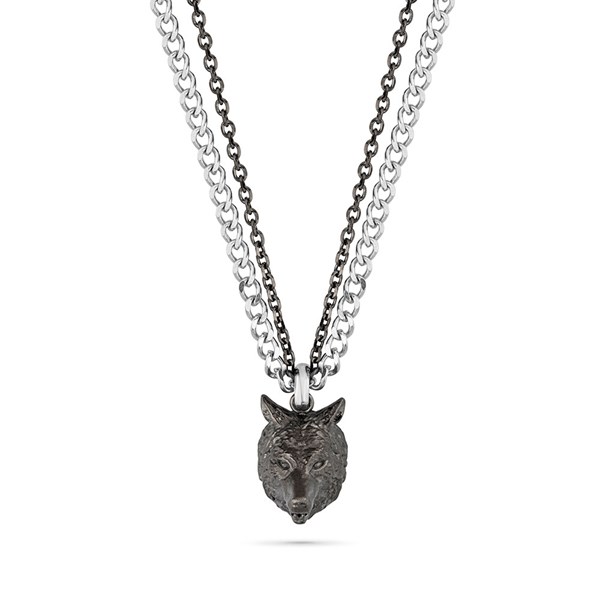 Police Designový ocelový náhrdelník Vlk Savage Animalia PEAGN2119901 - Náhrdelníky