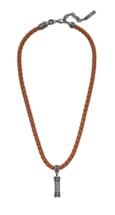 Police Elegantní kožený náhrdelník pro muže Barrell PEAGN0035002 - Náhrdelníky