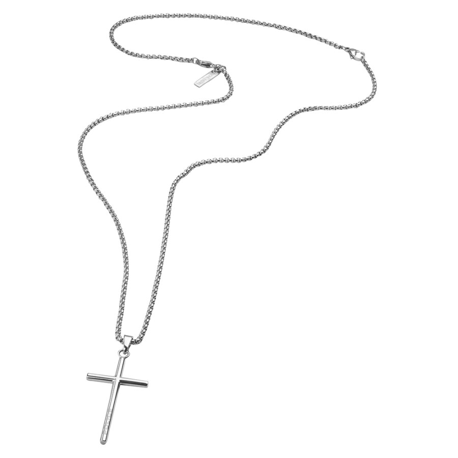 Police Pánský ocelový náhrdelník s křížem Wrangel PJ26390PSS/01 - Náhrdelníky