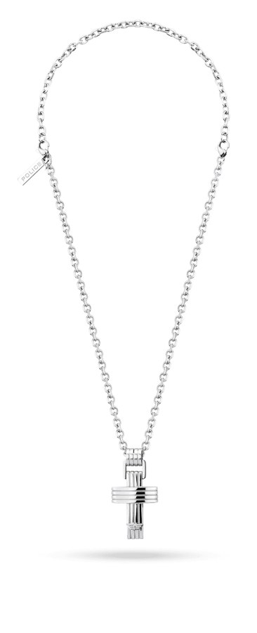 Police Pánský ocelový náhrdelník s křížkem Gear PEAGN2211512