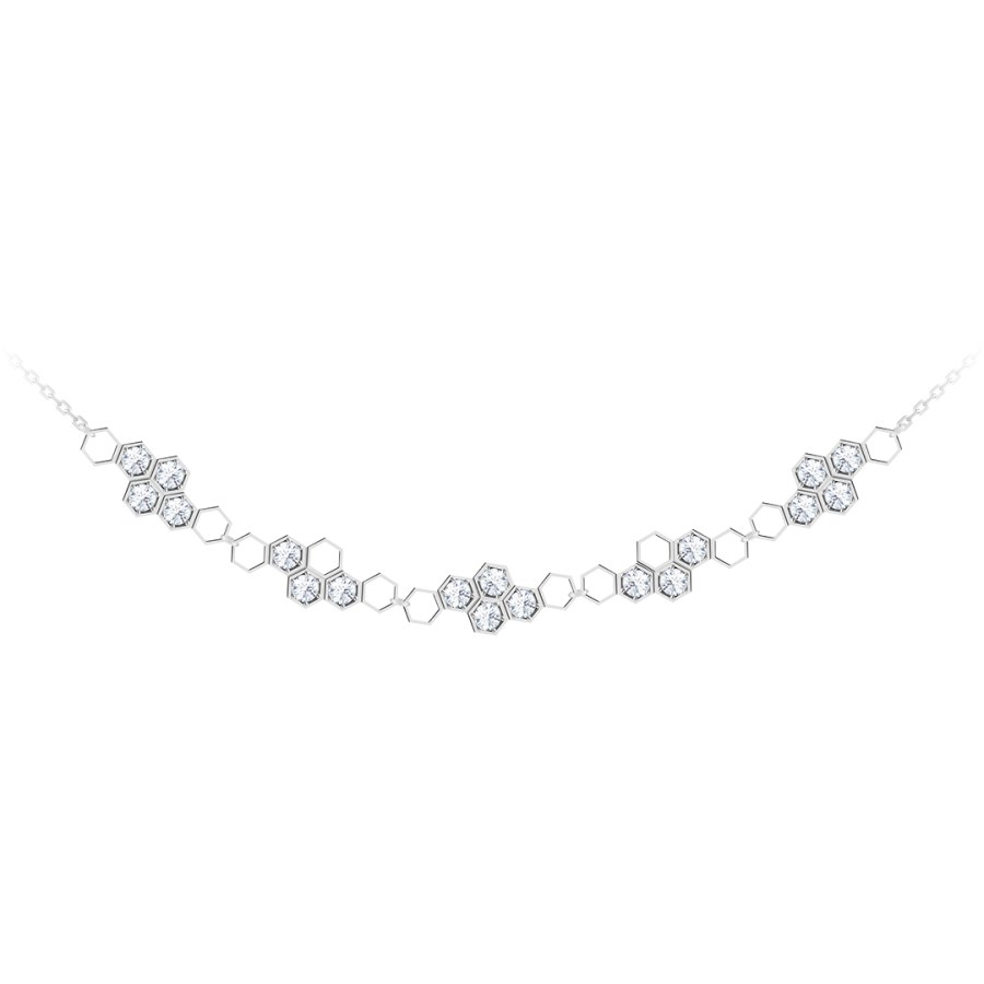 Preciosa Jemný stříbrný náhrdelník Lumina 5300 00 - Náhrdelníky