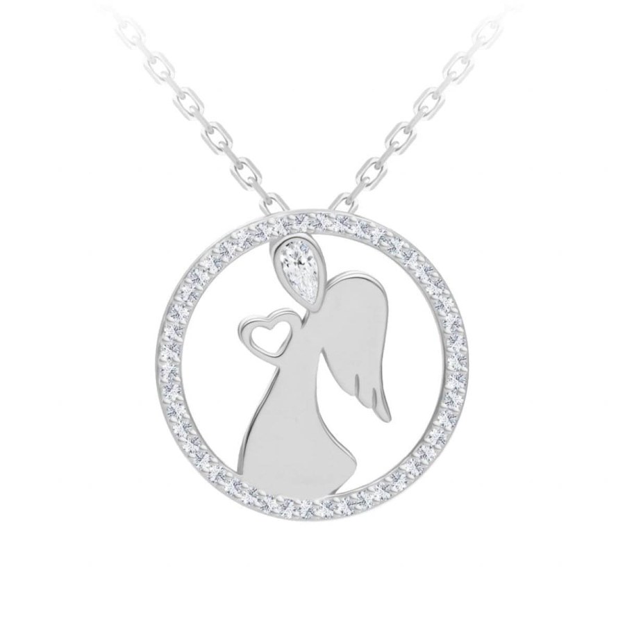 Preciosa Něžný stříbrný náhrdelník Angelic Love 5295 00 - Náhrdelníky