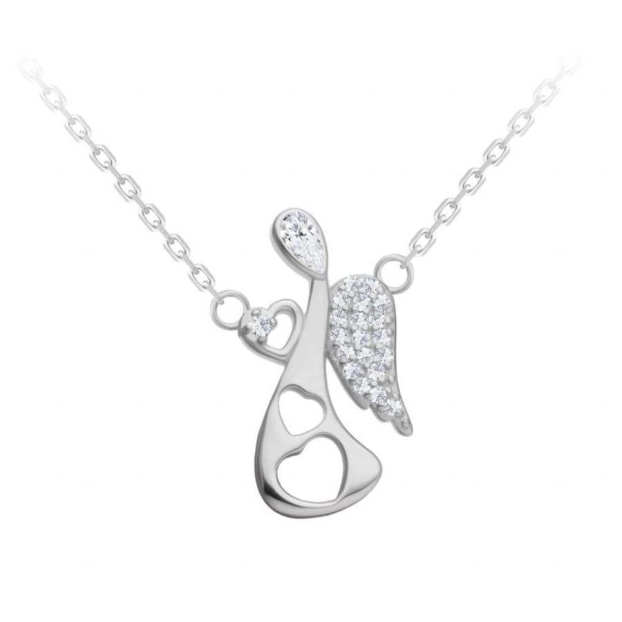 Preciosa Něžný stříbrný náhrdelník Angelic Touch 5294 00 - Náhrdelníky
