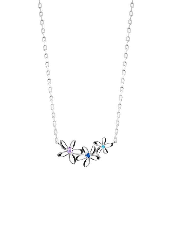 Preciosa Něžný stříbrný náhrdelník Fresh s kubickou zirkonií Preciosa 5344 70 - Náhrdelníky
