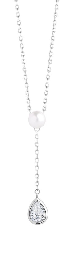 Preciosa Něžný stříbrný náhrdelník s pravou perlou Pure Pearl 5336 00 - Náhrdelníky