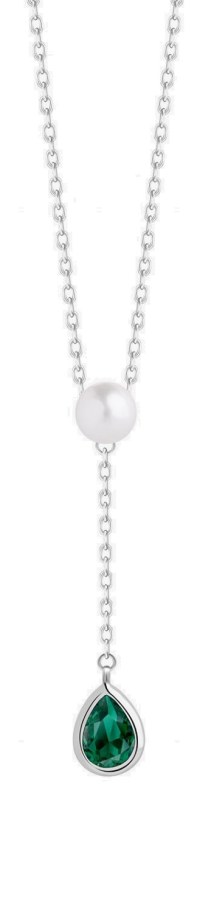 Preciosa Něžný stříbrný náhrdelník s pravou perlou Pure Pearl 5336 66 - Náhrdelníky