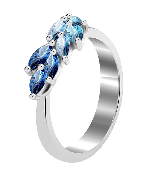 Preciosa Něžný stříbrný prsten Life s kubickou zirkonií Preciosa Viva 5352 70 M (53 - 55 mm) - Prsteny Prsteny s kamínkem