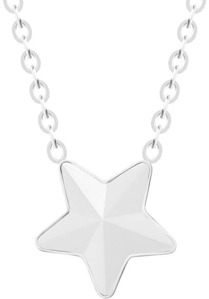 Preciosa Ocelový náhrdelník s matnou hvězdičkou Virgo 7342 10 - Náhrdelníky