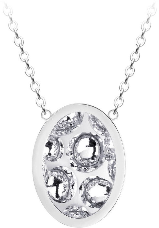 Preciosa Ocelový náhrdelník s třpytivým přívěskem Idared 7361 00 - Náhrdelníky