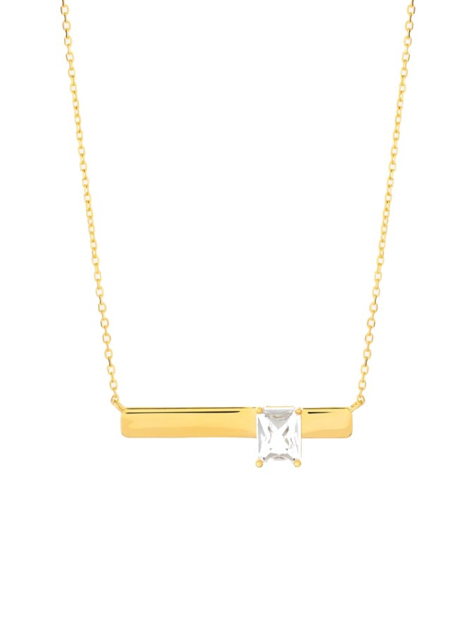Preciosa Půvabný pozlacený náhrdelník s křišťálem Preciosa 5397Y00 - Náhrdelníky